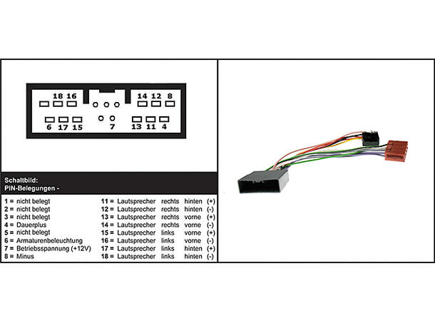 ISO-adapter, Citroen, Peugeot, Honda, Mitsubishi (Nyere typer) 